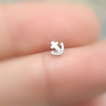 925 Italian silver (রূপা) Anchor Nosepin-L shape