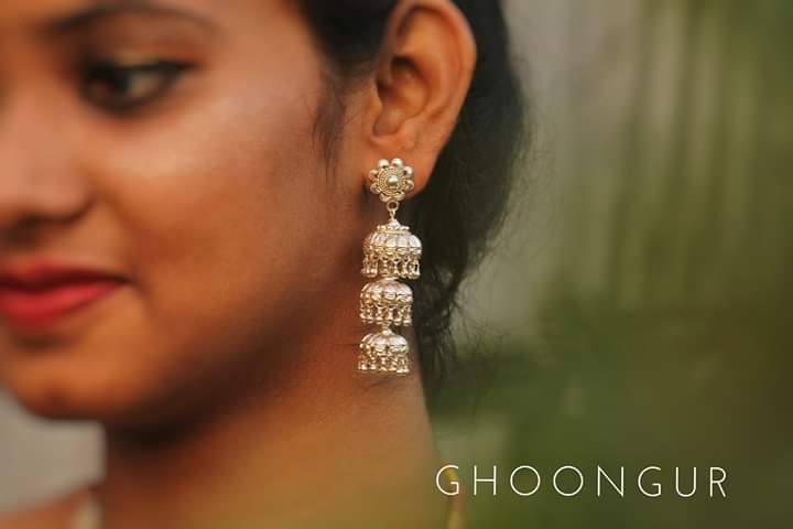 Chandi ka clearance jhumka design