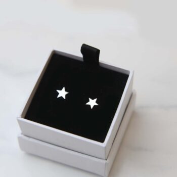 925 Italian Silver Filled star Earrings
