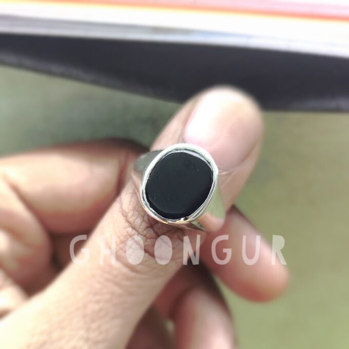 925 Sterling Silver Akik Ring For Men