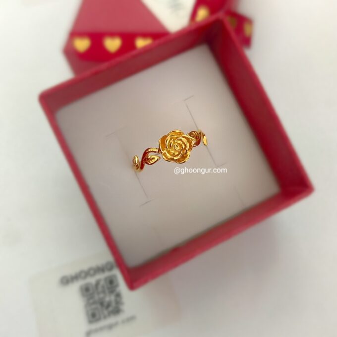 925 Italian Silver Rose Ring