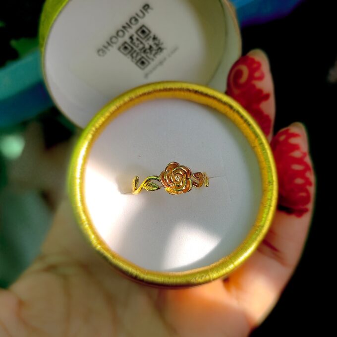 925 Italian Silver Rose Ring