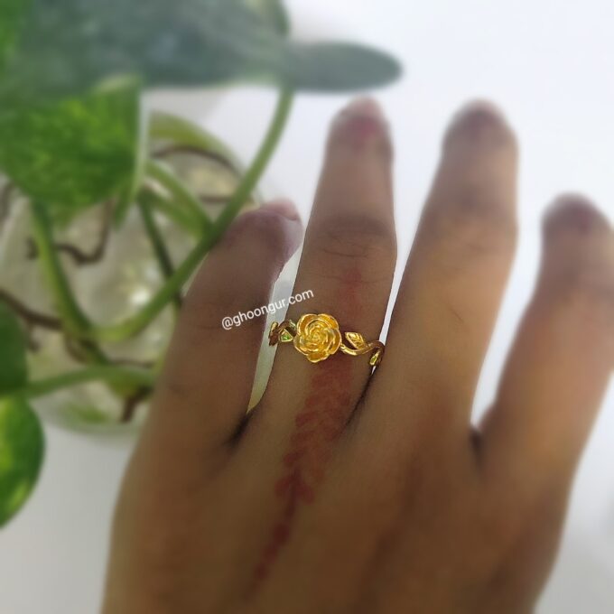 925 Italian Silver Rose Ring