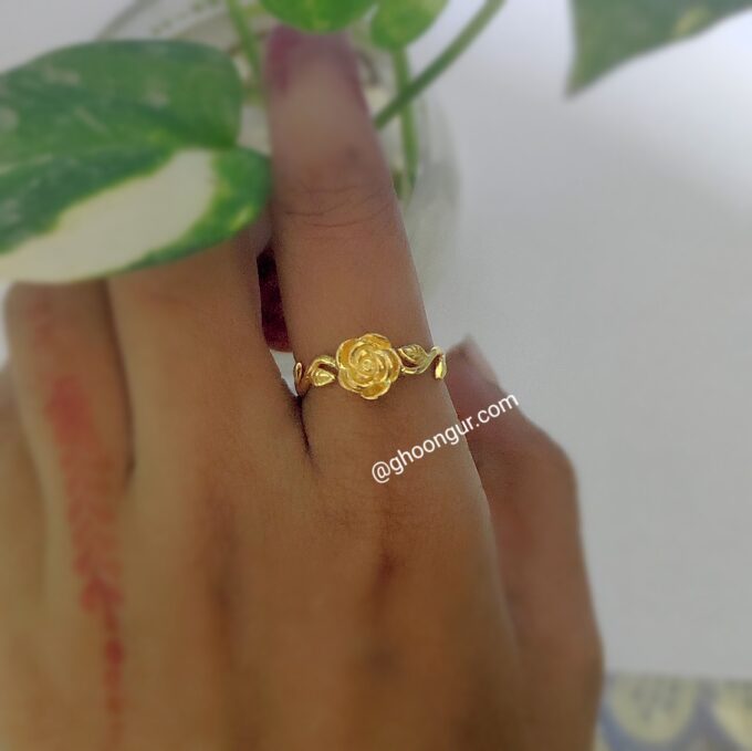 925 Italian Silver Rose Ring