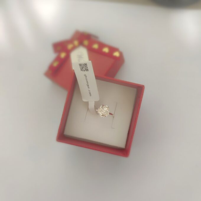 925 Italian Silver Rose Ring