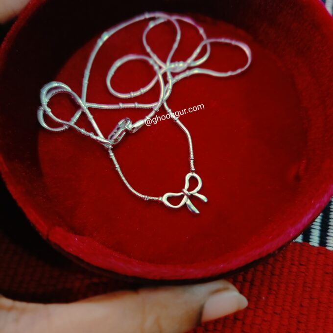 925 Sterling Silver Bow Pendent
