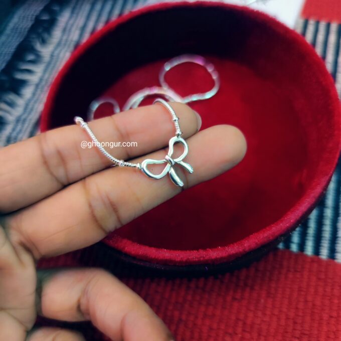 925 Sterling Silver Bow Pendent