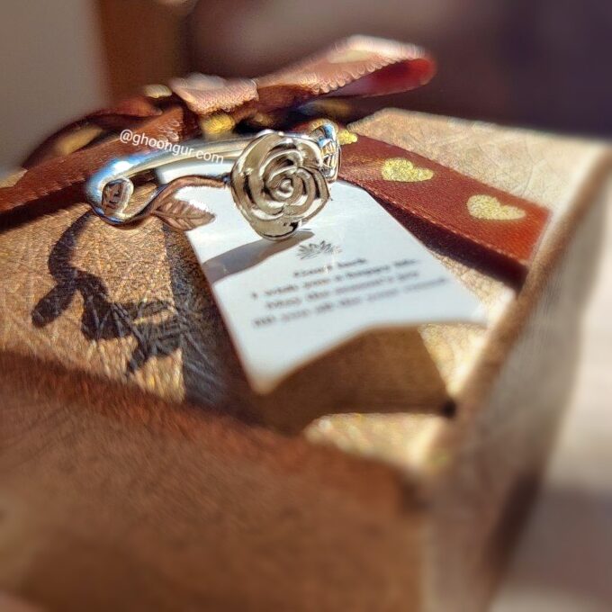 925 Italian Silver Rose Ring