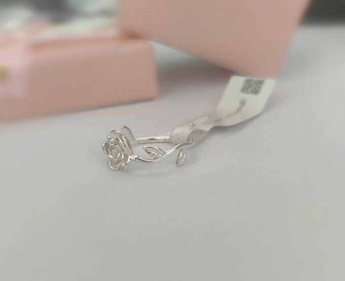 925 Italian Silver Rose Ring