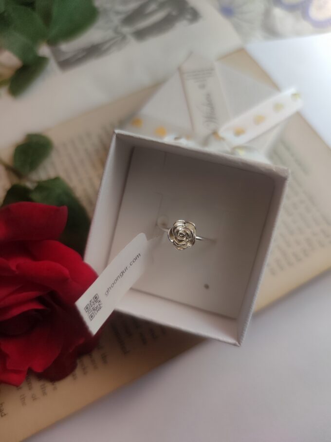925 Italian Silver Rose Ring
